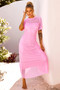 Rosalyn Crochet Maxi Dress - Pink | Sage and Paige AUS.
