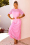 Rosalyn Crochet Maxi Dress - Pink | Sage and Paige AUS.