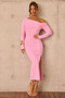 Moondive Midi Dress - Pink
