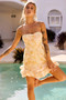 Golden Vivi Mini Dress - Yellow | Sage and Paige AUS.