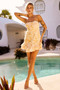 Golden Vivi Mini Dress - Yellow | Sage and Paige AUS.