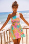 Party In My House Mini Dress - Pink Multi | Sage and Paige AUS.