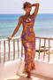 May In A Mood Maxi Dress - Purple Multi | Sage and Paige AUS.