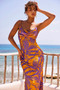 May In A Mood Maxi Dress - Purple Multi | Sage and Paige AUS.