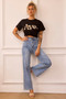 Classic Flare Jeans - Washed Blue | Sage and Paige AUS.