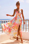 New Fantasy Maxi Dress - Pink Multi | Sage and Paige AUS.