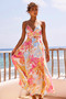 New Fantasy Maxi Dress - Pink Multi | Sage and Paige AUS.