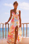 New Fantasy Maxi Dress - Pink Multi | Sage and Paige AUS.