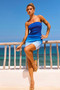 Never Better Mini Dress - Blue Multi | Sage and Paige AUS.