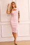 Perfect Rosey Knit Midi Dress - Pink | Sage and Paige AUS.