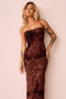 Surprise Moments Midi Dress - Brown | Sage and Paige AUS.