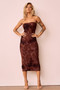 Surprise Moments Midi Dress - Brown | Sage and Paige AUS.