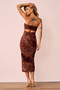 Surprise Moments Midi Dress - Brown | Sage and Paige AUS.