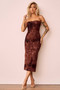 Surprise Moments Midi Dress - Brown | Sage and Paige AUS.