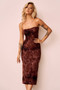 Surprise Moments Midi Dress - Brown | Sage and Paige AUS.