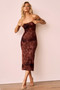 Surprise Moments Midi Dress - Brown | Sage and Paige AUS.