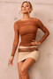 Just Like Me Mesh Top - Brown | Sage and Paige AUS.
