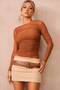 Just Like Me Mesh Top - Brown | Sage and Paige AUS.