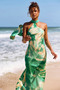 On The Dance Floor Maxi Dress - Green Multi | Sage and Paige AUS.