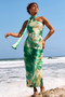 On The Dance Floor Maxi Dress - Green Multi | Sage and Paige AUS.