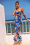 Mad Love Maxi Dress - Blue Multi | Sage and Paige AUS.