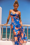 Mad Love Maxi Dress - Blue Multi | Sage and Paige AUS.