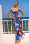 Mad Love Maxi Dress - Blue Multi | Sage and Paige AUS.