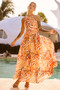 Lorena Maxi Dress - Orange | Sage and Paige AUS.