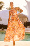 Lorena Maxi Dress - Orange | Sage and Paige AUS.