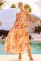 Lorena Maxi Dress - Orange | Sage and Paige AUS.