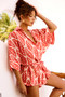 Ciao For Now Playsuit - Beige Red | Sage and Paige AUS.