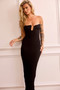 Saya Midi Dress - Black | Sage and Paige AUS.