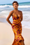 May In A Mood Maxi Dress - Mustard Multi | Sage and Paige AUS.