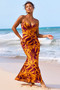 May In A Mood Maxi Dress - Mustard Multi | Sage and Paige AUS.