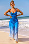 Moonscapes Maxi Dress - Blue Multi | Sage and Paige AUS.