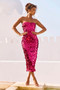 Stay Cute Midi Dress - Hot Pink | Sage and Paige AUS.