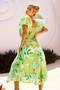 One Clover Midi Dress - Green | Sage and Paige AUS.