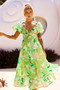 One Clover Midi Dress - Green | Sage and Paige AUS.