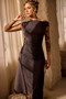 Loren Knit Midi Dress - Charcoal | Sage and Paige AUS.