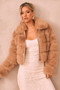 Love Life Faux Fur Jacket - Tan | Sage and Paige AUS.
