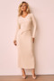 Sprint To The Finish Knit Skirt - Beige | Sage and Paige AUS.