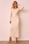 Sprint To The Finish Knit Skirt - Beige | Sage and Paige AUS.