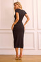 Perfectly Pretty Knit Maxi Dress - Black | Sage and Paige AUS.