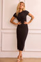 Perfectly Pretty Knit Maxi Dress - Black | Sage and Paige AUS.