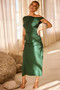 Loren Knit Midi Dress - Forest Green | Sage and Paige AUS.