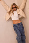 In A Bubble Puffer Jacket - Beige | Sage and Paige AUS.