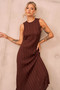 Francis Knit Maxi Dress - Chocolate | Sage and Paige AUS.