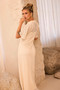 Rosalyn Crochet Maxi Dress - Beige | Sage and Paige AUS.