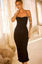 All Clear Midi Dress - Black | Sage and Paige AUS.