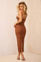All Clear Midi Dress - Chocolate | Sage and Paige AUS.